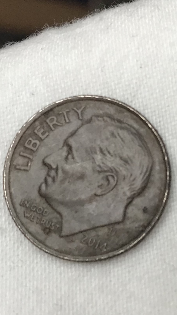 2014-D-Brown-Dime---Weighs-2.29-G-After-Double-Checking-Calibration