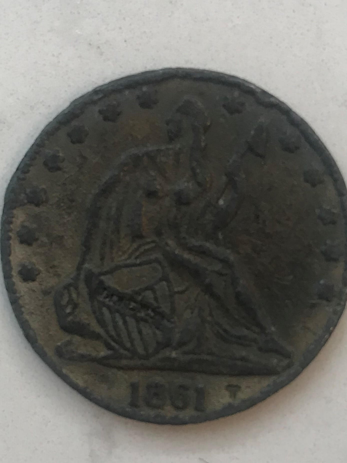 Confederate-Half-Dollar/-Continental-Currency-Dollar-Coin-Real?