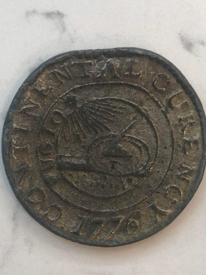Confederate-Half-Dollar/-Continental-Currency-Dollar-Coin-Real?