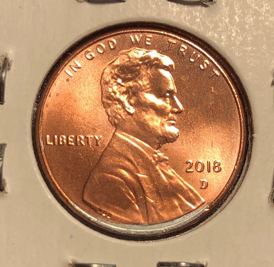 2018-D-&-2019-D-Shield-Cent-Defective-Copper-Plating