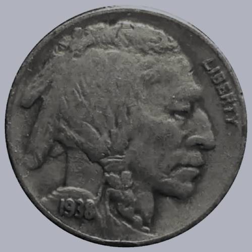1938-D-5c-Buffalo-Nickel