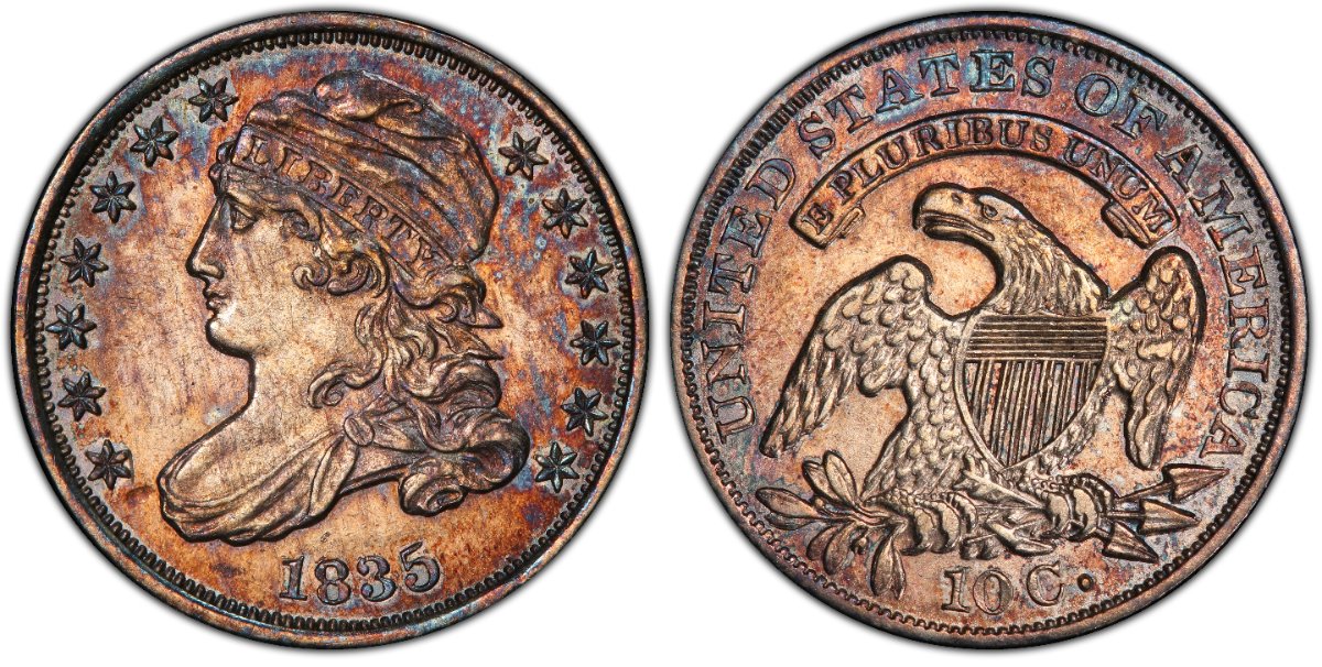 1835-Capped-Bust-Dime-10c---PCGS-Code-92.-How?