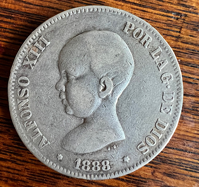 1888-Alfonso-XIIi-5-Pesetas.-Genuine?