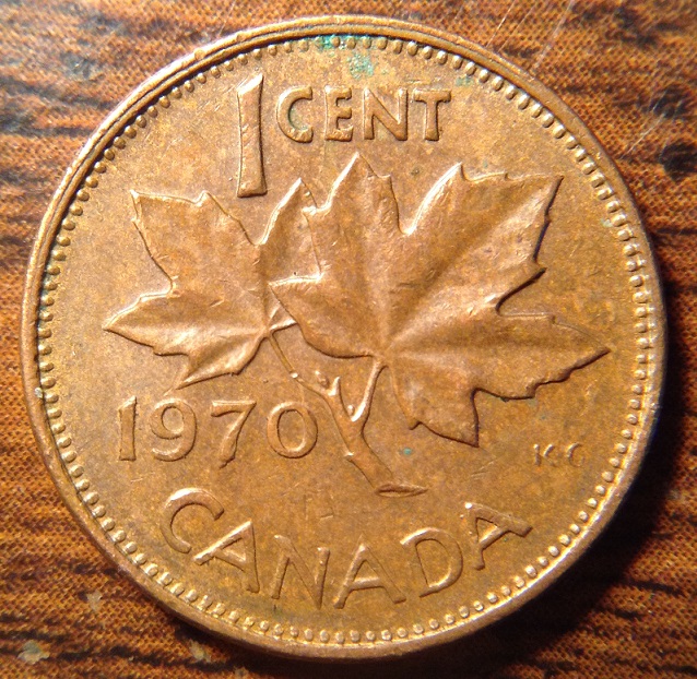 1970-Canadian-Cent,-Double-Re-In-Regina?