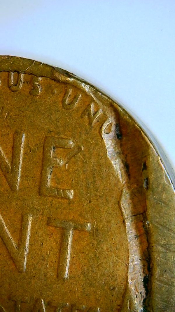 1939-Wheat-Back-Penny-Lamination--Error