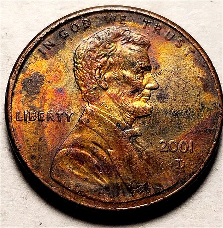 2001-D-Lincoln-Memorial-Penny-Toned-DD