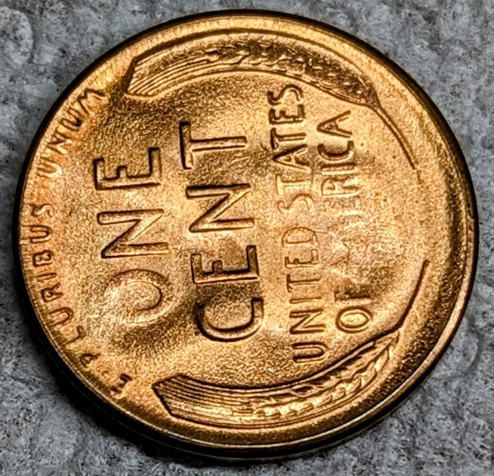 1954-S-Wheat-Back-Cent-Grease-Filled-And-Struck-Through