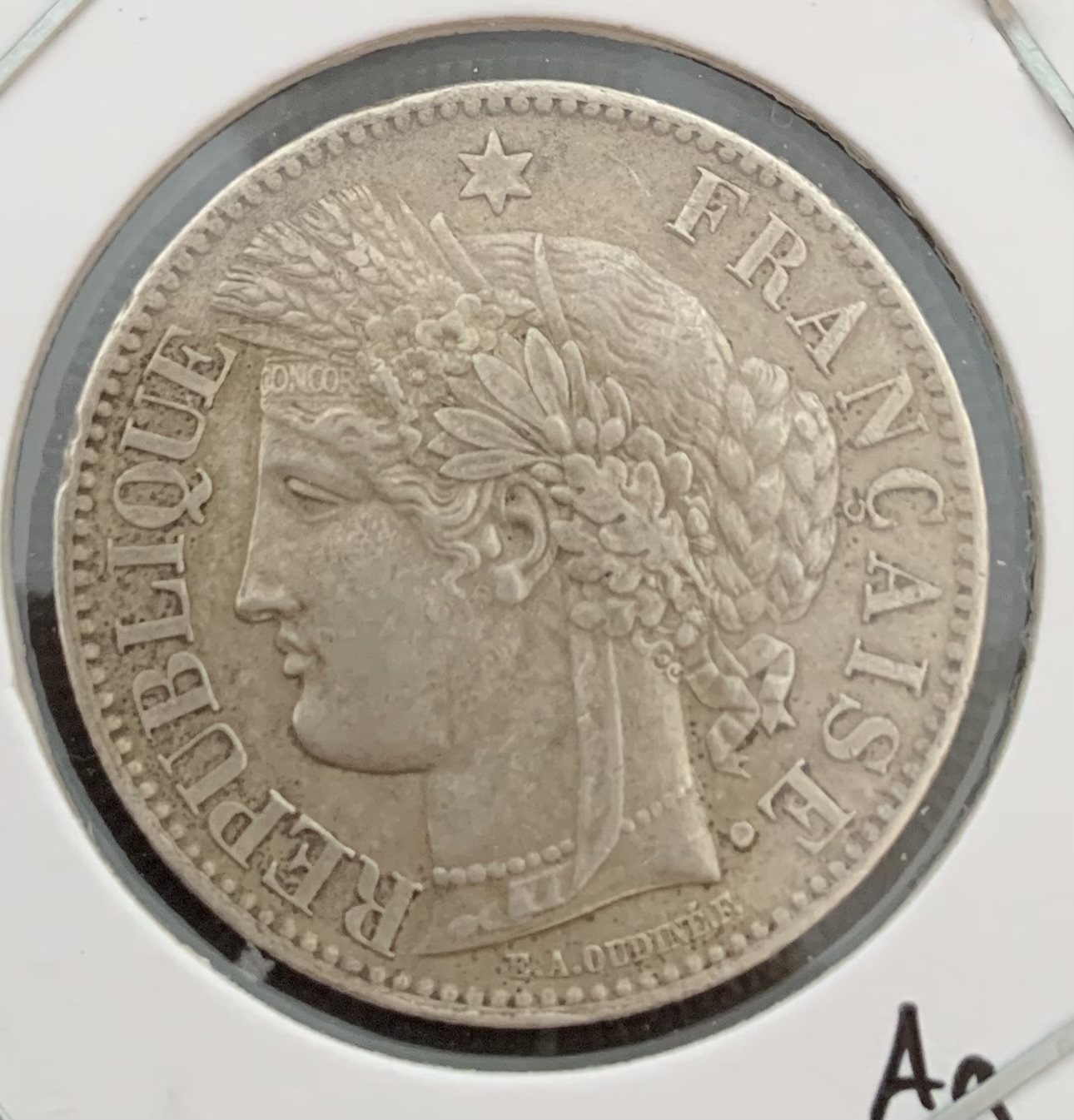 2-Franc-Ceres-1870-A---Please-Grade