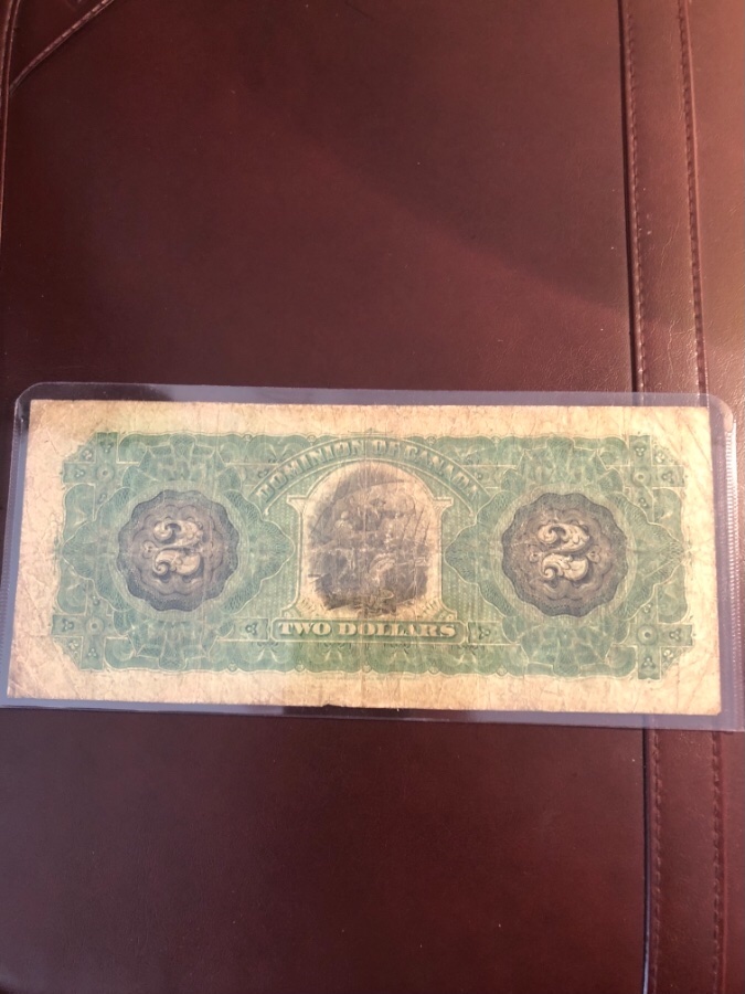 1887-Dominion-Of-Canada-$2-A-Series