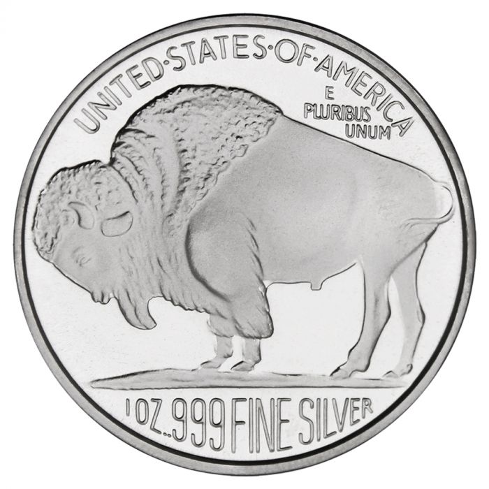 2006-Silvertowne-And-2012-Highland-Mint-1-Oz-Silver-Buffalo