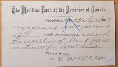 Maritime-Bank-Of-The-Dominion-Of-Canada,-Cheques-Et-Cetra.