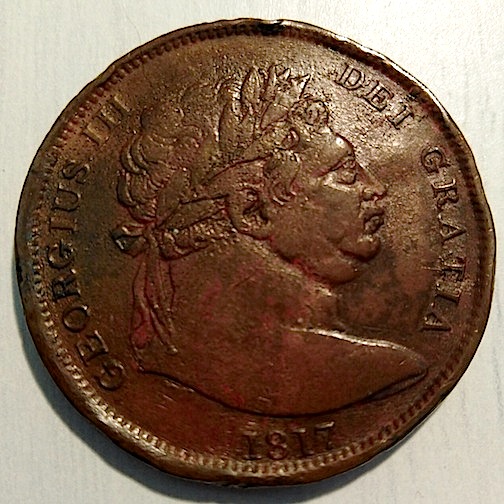 1818-1/2-Crown---Counterfeit-But-Contemporary-Or-Modern