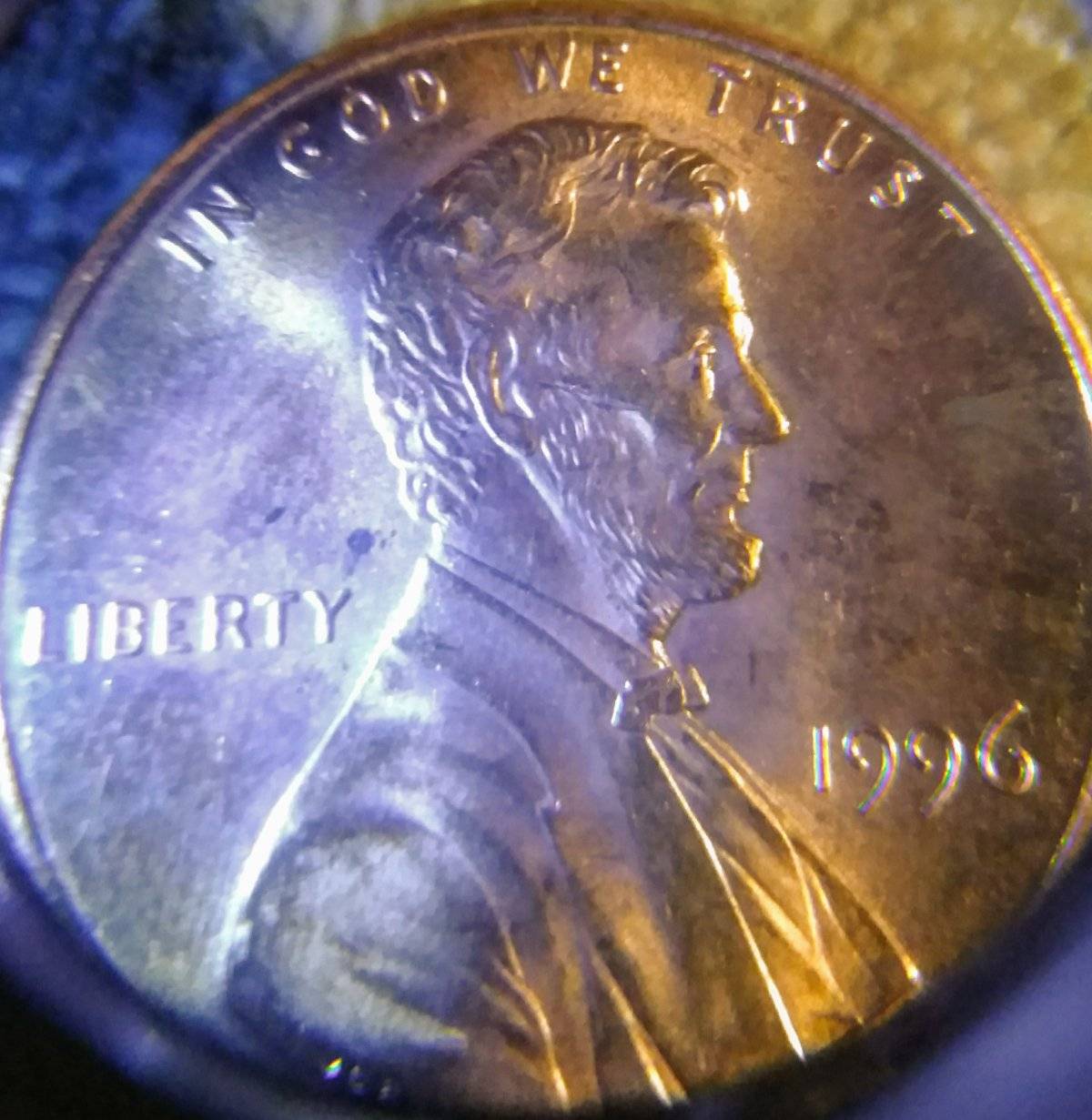 1996-Uncirculated-Lincoln-Cent-Two-Scars-On-Face