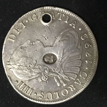 1792-8-Reales-Lima-W/-George-I-I-I-Counterstamp