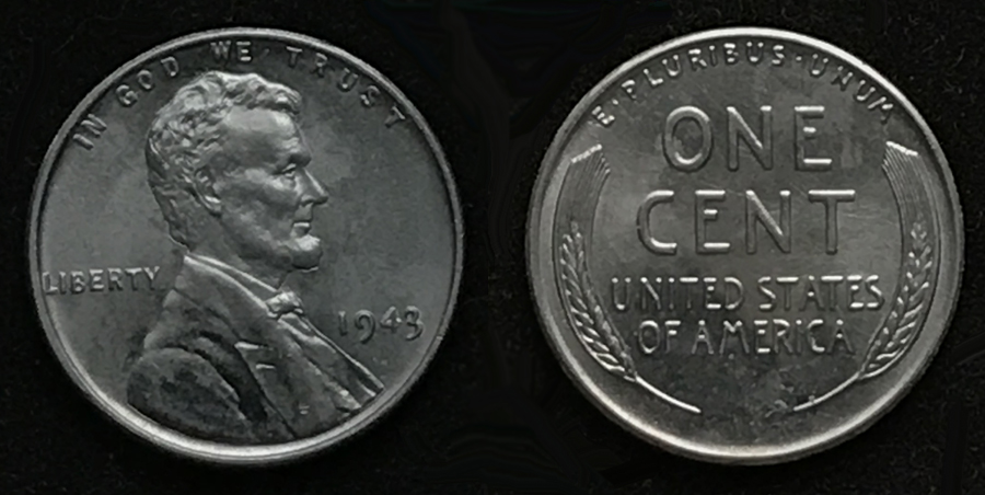 MS-65-1943-Steel-Cent-No-Charge,-Just-Postage