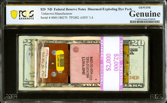 $20-ND-Federal-Reserve-Notes---Disarmed-Exploding-Dye-Pack