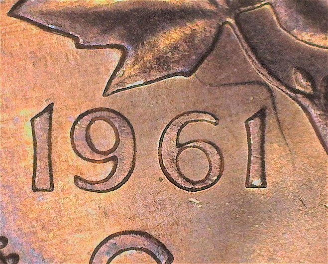 Canada-Cents1961,1962,1963-Hanging