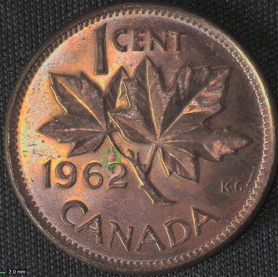 Filling-Over-The-2-On-1962-Canadian-Cent