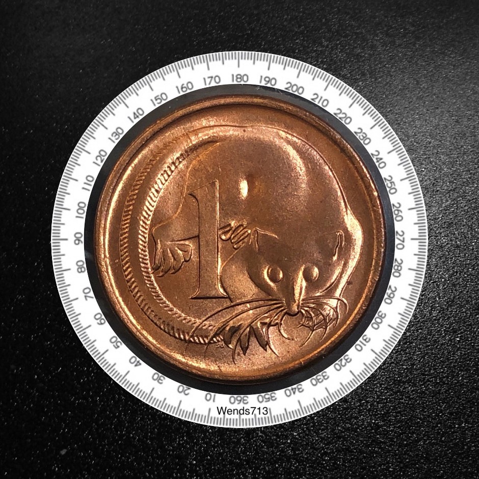 1966-Australian-1-Cent-Upset-Error---Blunted-First-Whisker-Variety--Unc,