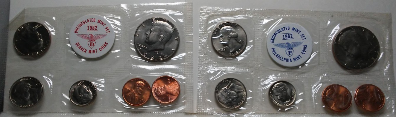 1982-Uncirculated-P-&-D-Mint-Set---1970-S-Cent-Added