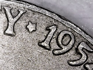 1954-S-Jefferson-Nickel:-Devices-In-Liberty-Are-Crowded