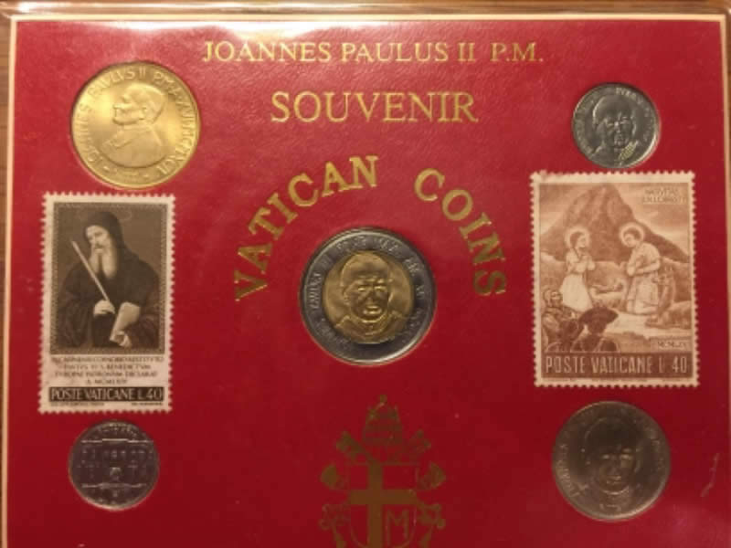Vatican-Coin-Stamp-Plaquered-That-Is-In-My-Coin-Collection