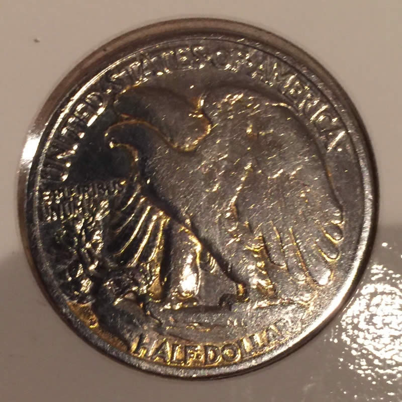 1947-D-Half-Dollar--Coated-Coin�anything-To-Do-With-This-Coin