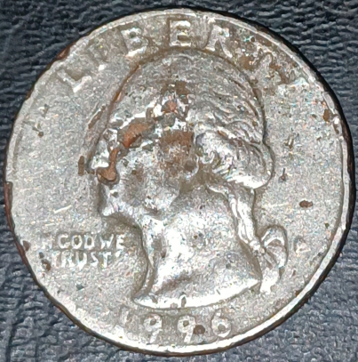 1996-Washington-Quarter-Decimated-Washington-Face-Missing-Y-In-Liberty,-And-No-Tips-On-The-Arrows.