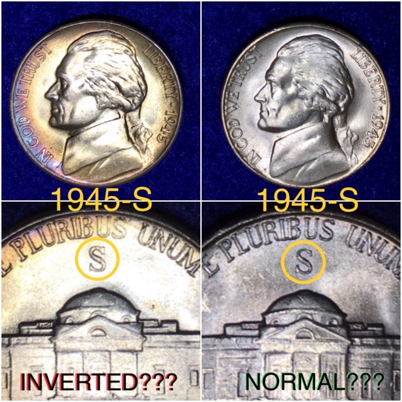 1945-S-Jefferson-Nickel...inverted-S-Mintmark?