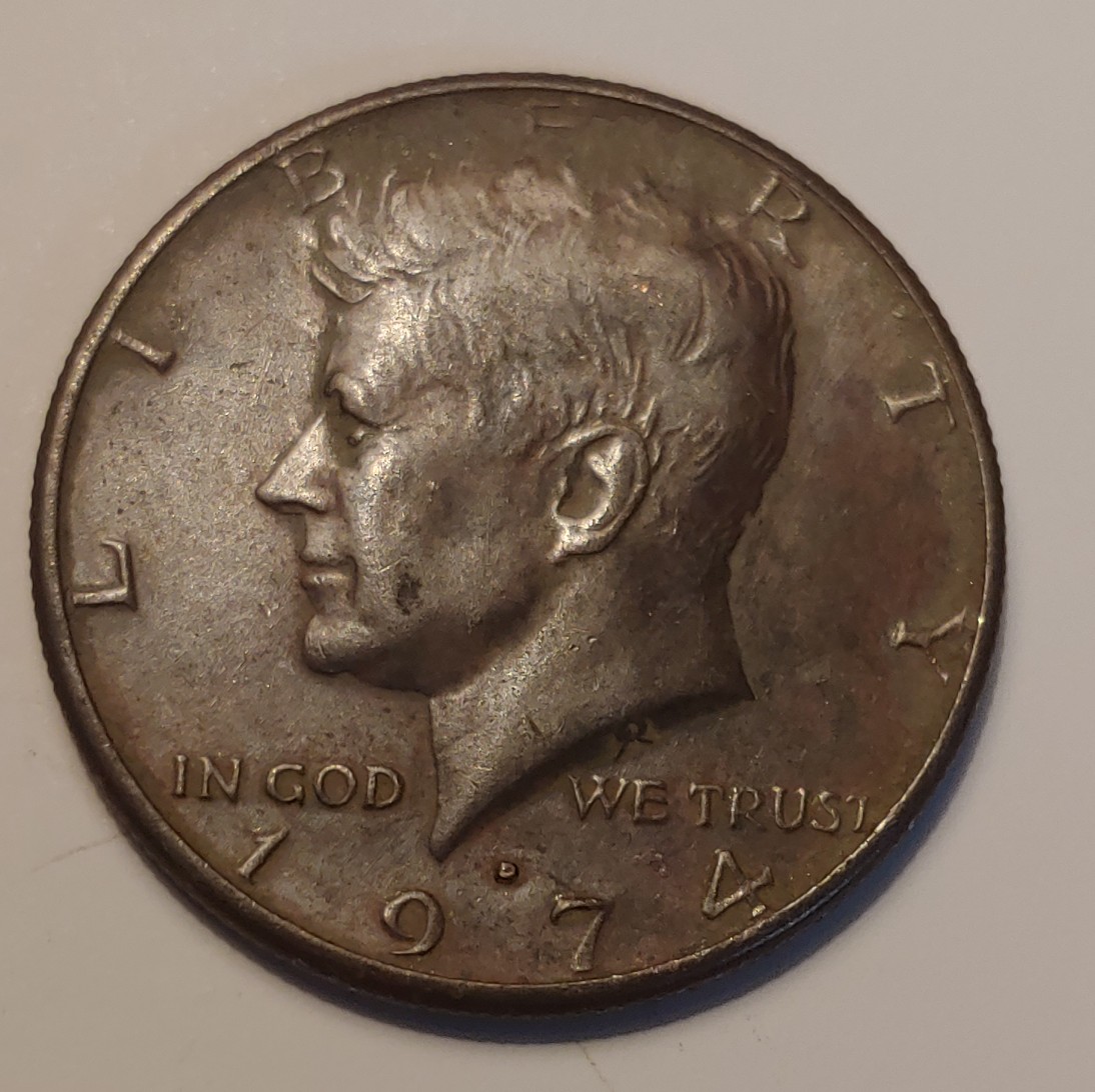 1974-D-Kennedy-Half-Dollar---Does-Envirmental-Damage-Effect-Weight?