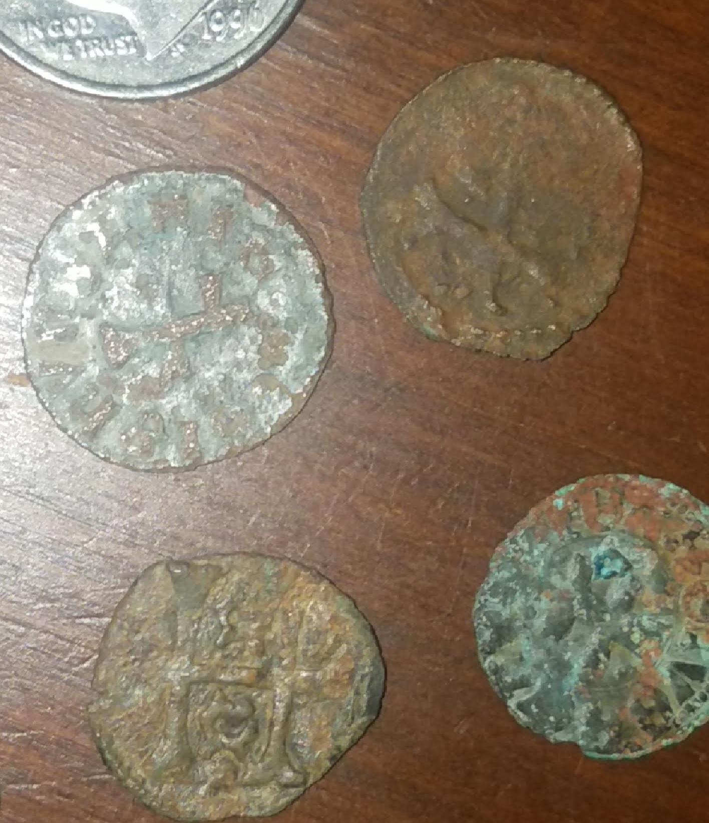 10-Small-Medieval-Coppers.-Crusader?-Not-A-Clue