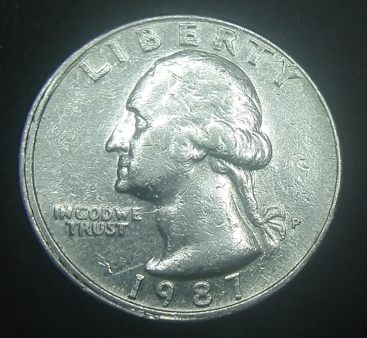 1987-P-Washington-Quarter,-Die-Missalignment?