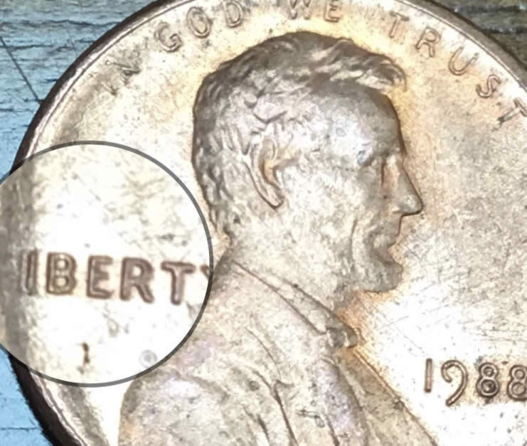 1988-Penny-With-Possible-Error-Around-Rim?