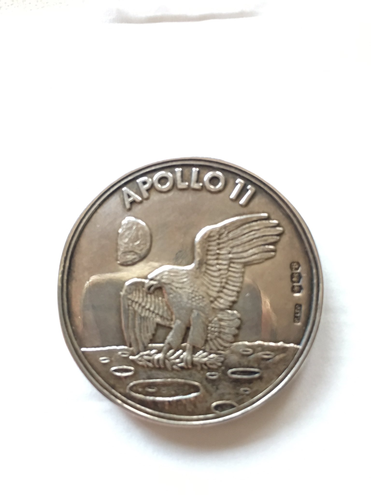 Apollo-11-Silver-Moon-Coin/Medal-Minted-1969