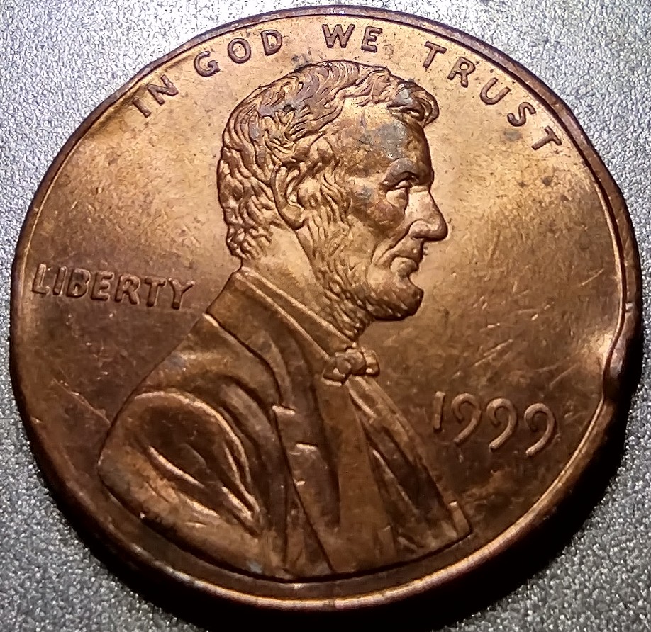 1999-P-Cent-Crooked-Columns?-Gas-Bubbles?-Die-Scratch?-Neat!