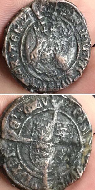 Henry-VIII--Great-Debasement-Copper-Groat.