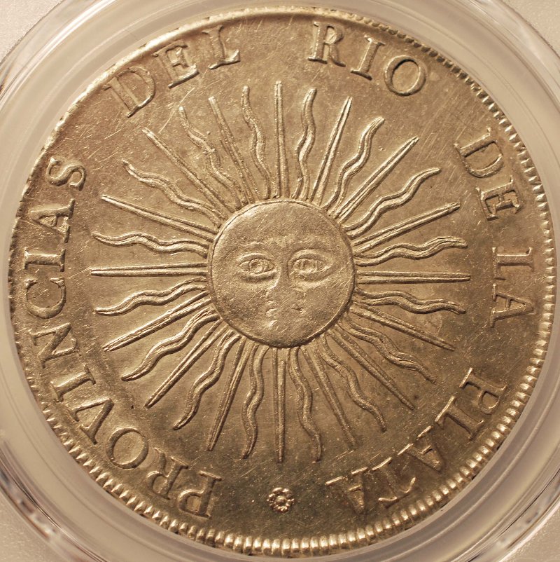 Argentina-1813-8-Reales:--PCGS-Graded