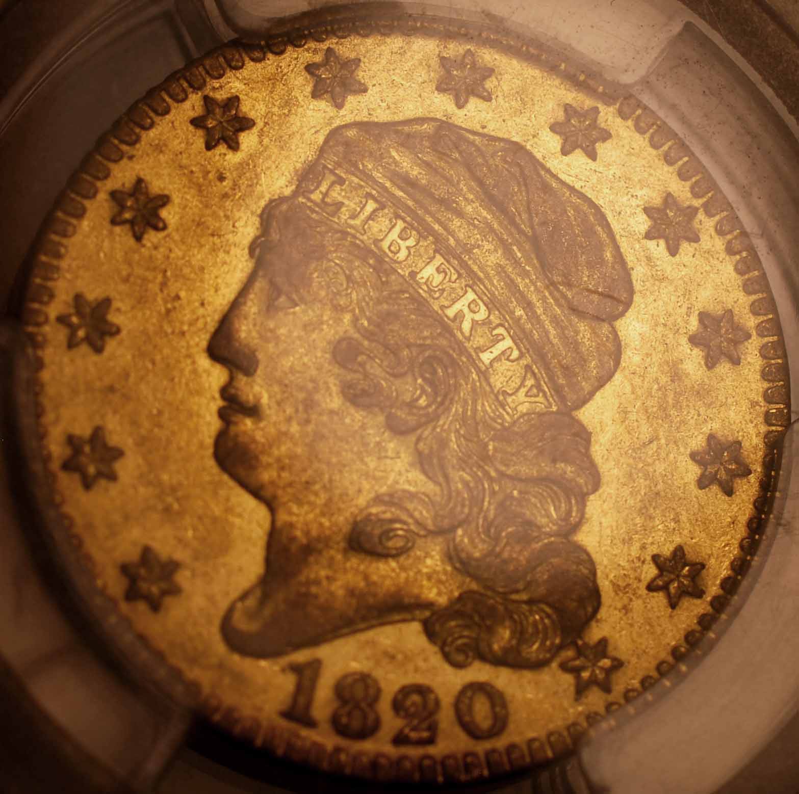 1820-Gold-Half-Eagle-For-Grade-And-Comment