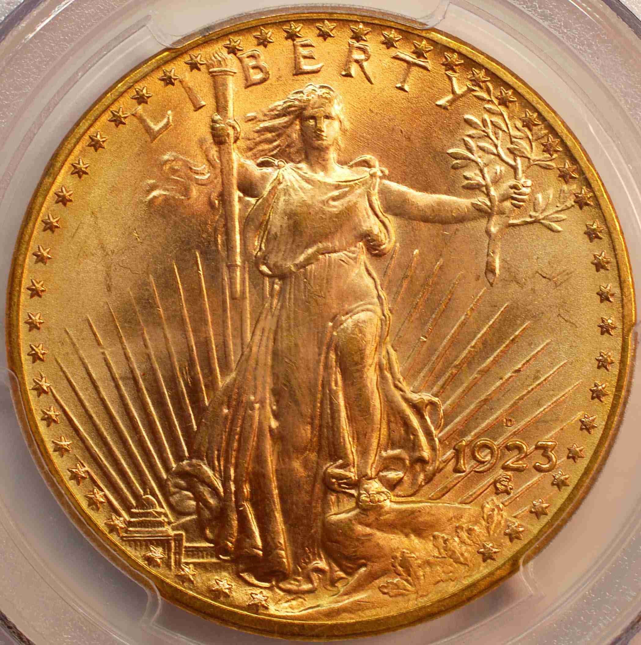 1923-D-Double-Eagle:--PCGS-Graded