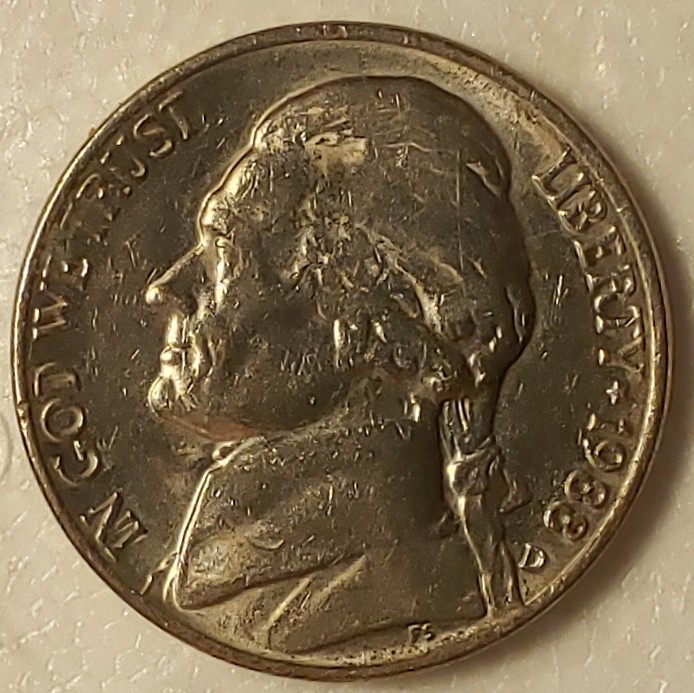 1988-D-Jefferson-Nickel---Why-Does-This-Coin-Look-Plated?
