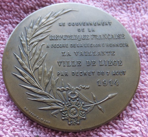 Please-Identify-French-Coin-August-1914-Honoring-Siege-At-Liege-Belgium