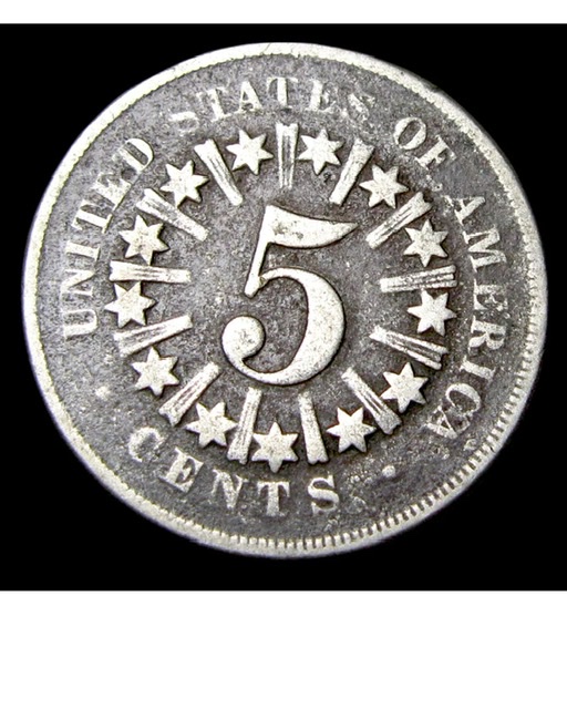 1866-Shield-Nickel-With-Rays,-Grade?