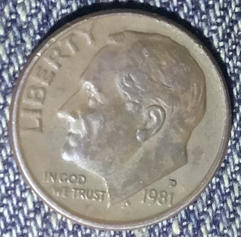1981-Copper-Dime-With-Mint-Mark-D?