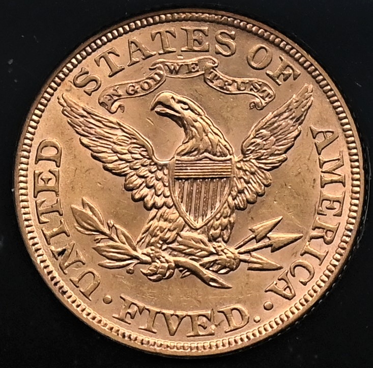 1900-$5-Gold-Coronet-Head-For-Grading