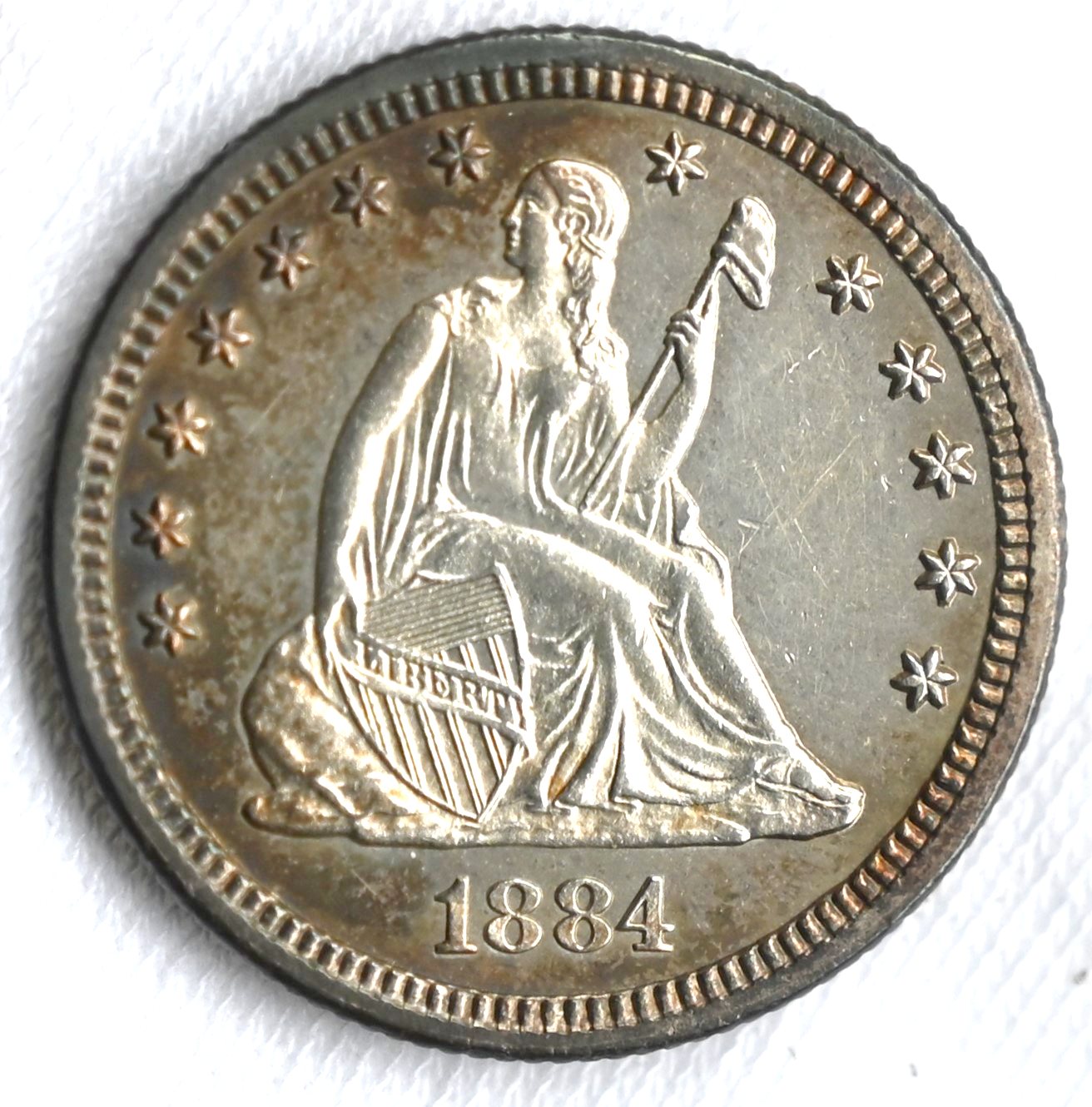 1884-Seated-Liberty-Quarter-For-Grading