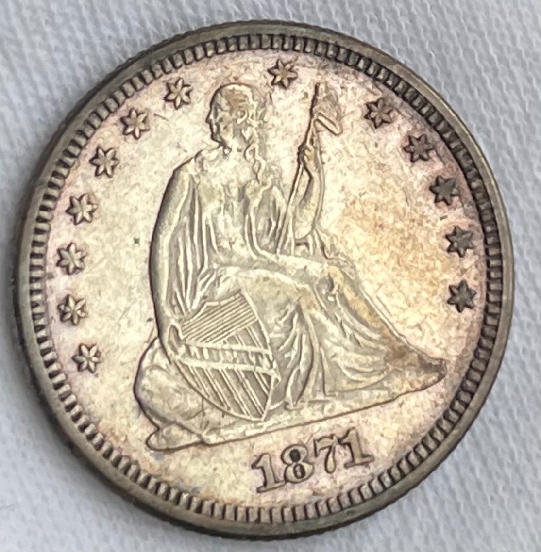 1871-Liberty-Seated-Quarter-For-Grading-And-Question