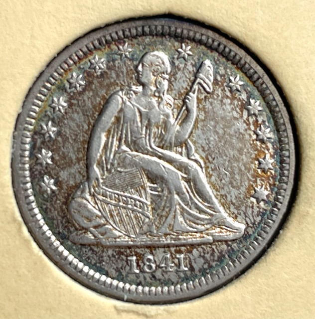 1841-Liberty-Seated-Quarter-For-Grading