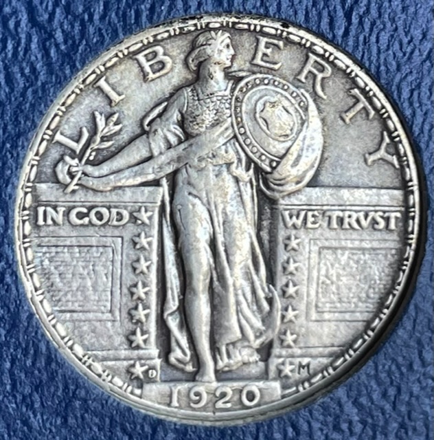 1920-D--Liberty-Standing-Quarter-For-Grading