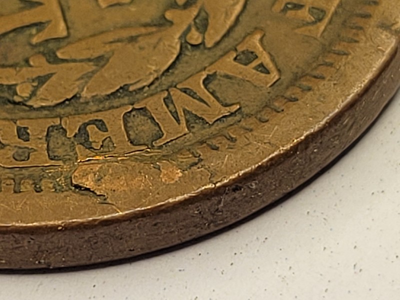 1851-Large-Cent.possible-Cud-Or-Break