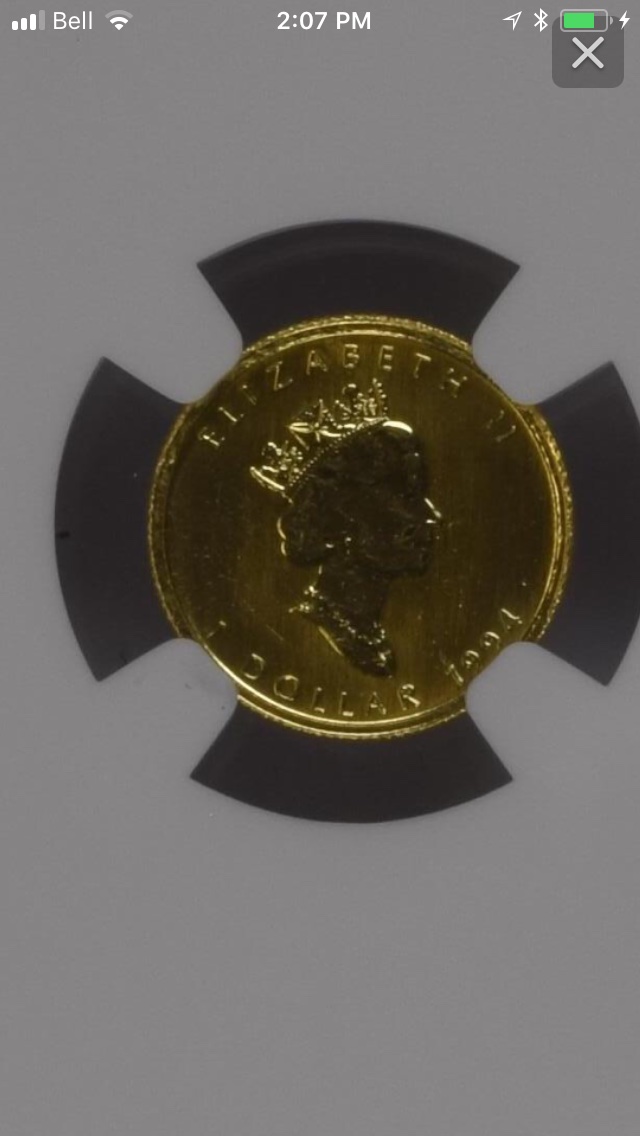 1994-$1-Gold-Maple-Leaf-1/20-Oz